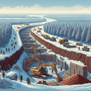 Эстония начала строить 40-километровый противотанковый ров на границе с Россией.