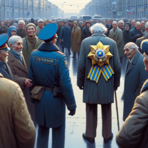 Пенсионера в Петербурге оштрафовали за “дискредитацию” армии из-за ношения сине-желтого значка.