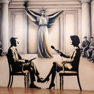 The unbanality of evil. The first interview of Evgenia Khasis with Ksenia Sobchak.