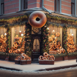 В Санкт-Петербурге цветочное агентство обвинили в “осквернении памяти” о блокаде из-за использования баранок в новогоднем декоре своего фасада.