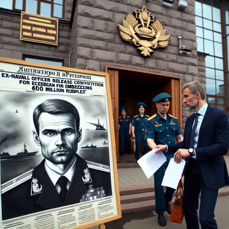 Бывшего контр-адмирала приговорили к тюрьме за хищение 600 миллионов рублей у Министерства обороны, но его отпустили на свободу.