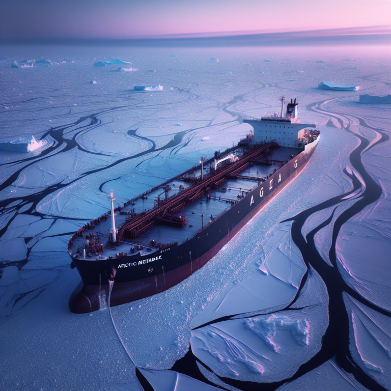 СМИ раскрыли новые кадры российского танкера Arctic Metagaz, известного как “призрачный”. На борту судна может находиться до 700 тонн топлива.