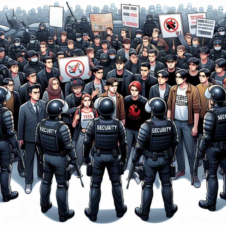 Представители правоохранительных органов явились к участникам движения “Алый лебедь” – молодежной группировке, члены которой пытаются провести законные протесты против блокировок интернета.