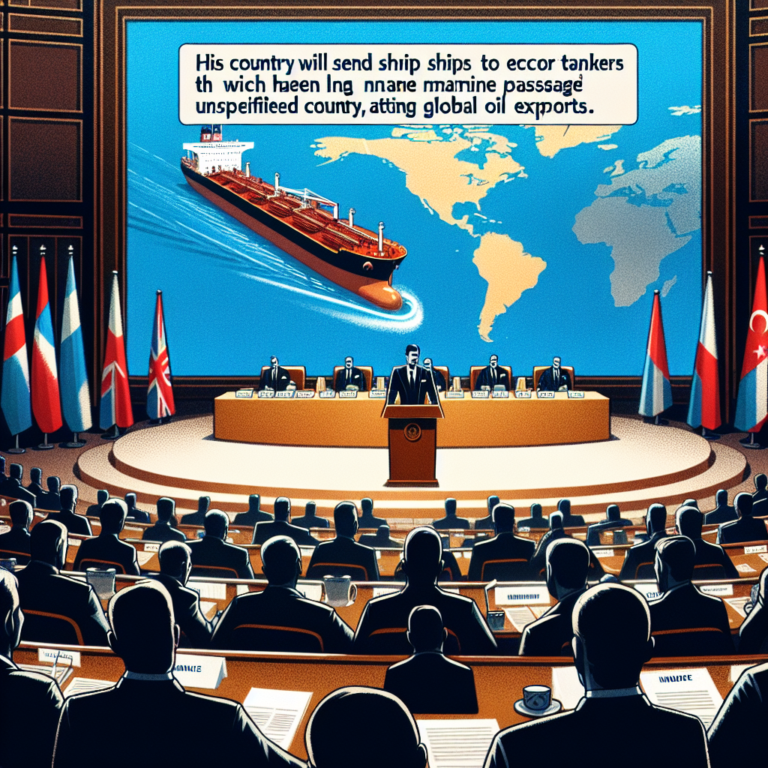 Макрон: Франция направит корабли для сопровождения танкеров через Ормузский пролив, который был парализован блокадой Ирана, угрожавшей мировому экспорту нефти.