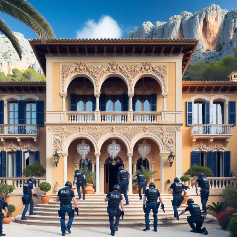 Испанская полиция провела обыски в роскошных особняках на Майорке, которые, возможно, принадлежат российским бизнесменам.