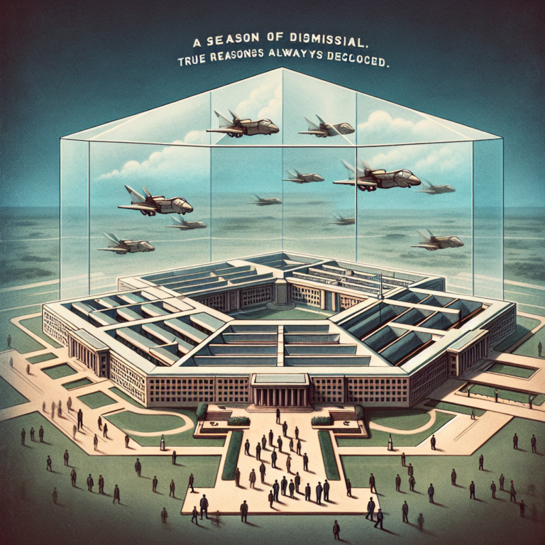 Время увольнений. В Вашингтоне происходят отставки министров и генералов в Белом доме и Пентагоне. Настоящие причины не всегда назвываются.