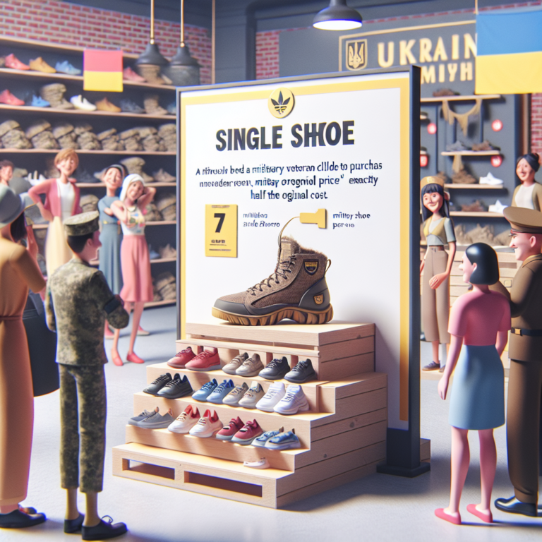 Adidas предложил в украинских магазинах услугу Single Shoe – ветеран боевых действий может приобрести один кроссовок со скидкой в половину цены.