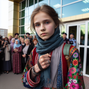 Семицу чеченку Айшат Хизриеву, сбежавшую из своей семьи, отпустили из полицейского участка, где она обратилась во время попытки похищения в Новосибирске.