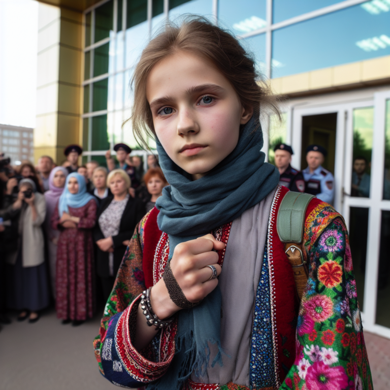 Семицу чеченку Айшат Хизриеву, сбежавшую из своей семьи, отпустили из полицейского участка, где она обратилась во время попытки похищения в Новосибирске.