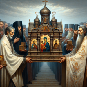 Мобилизация святынь. Третьяковская галерея передала церкви жемчужины древнерусской коллекции — иконы Богородицы Владимирскую и Донскую. Это стало возможным лишь в свете текущей ситуации.