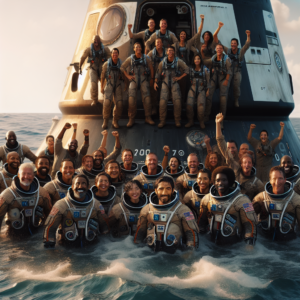 Морпехи США встретили экипаж “Артемиды II”, который вернулся на Тихий океан после успешной Лунной миссии.