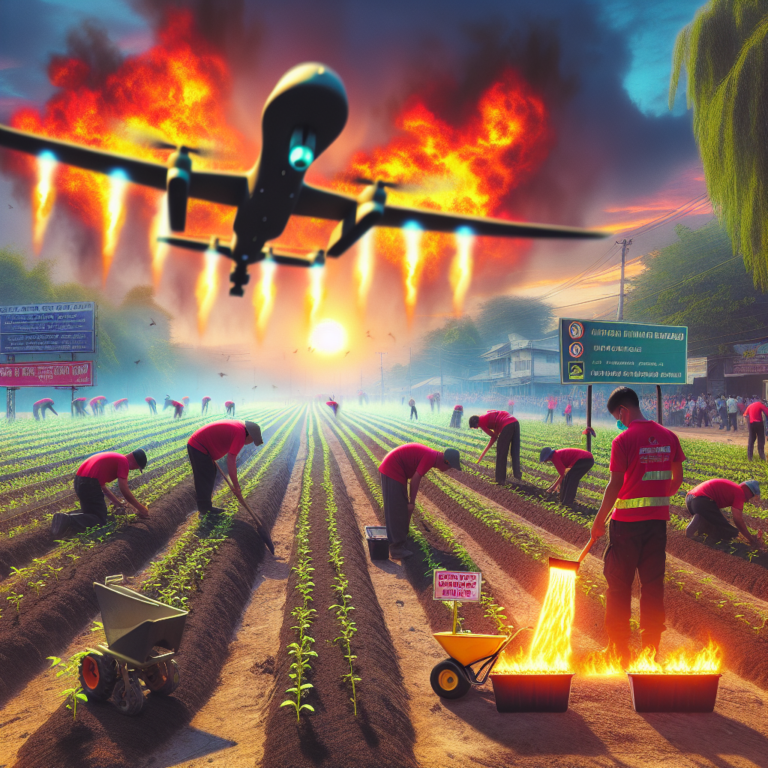 Фото дня: прокуратура Туапсе доложила об посадке саженцев на фоне пожара из-за нападений беспилотных летательных аппаратов. Ранее местные власти призывали жителей не выходить на улицу.