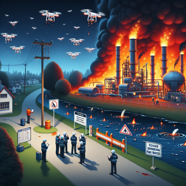 Жителям Туапсе запретили употребление неочищенной воды после пожара на нефтеперерабатывающем заводе, атакованном беспилотниками, и утечки нефтепродуктов.