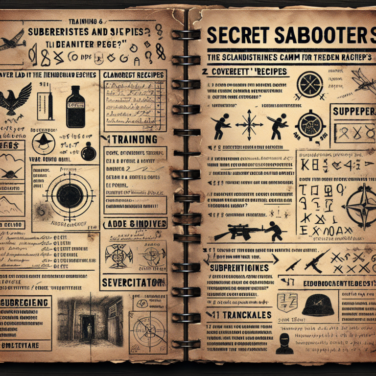 “Рецепты” из записной книжки диверсанта. История обучения в тренировочных лагерях саботеров и шпионов потрясла Балканы.