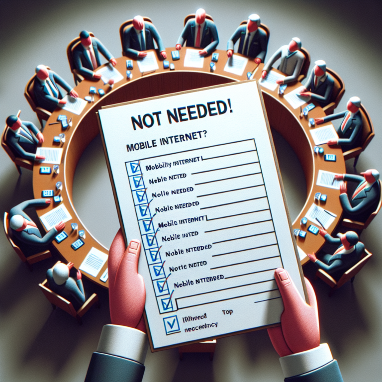 Ни один из руководителей, опрошенных, не ответил “не нужен” на вопрос о мобильном интернете.