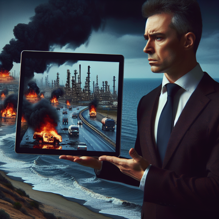 Губернатору показали апокалиптические сцены пожара на туапсинском НПЗ: пролитая на улицу нефть сжегла автомобили, некоторые районы остались без воды.