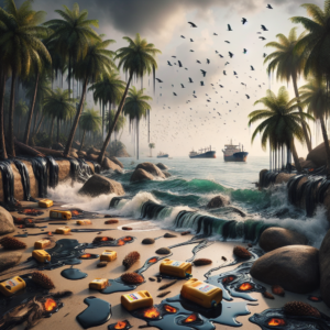 Вернувшись из океана, весь в кокосовом масле. Нефтяные пятна, выбросы мазута и чёрные дожди: что происходит на курортах Краснодарского края перед началом пляжного сезона