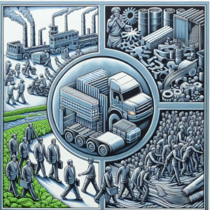 Новая проблема. Соглашение между властью и обществом нарушено. Задача людей — не сердить начальство, производить и тащить “готовые металлические изделия”.