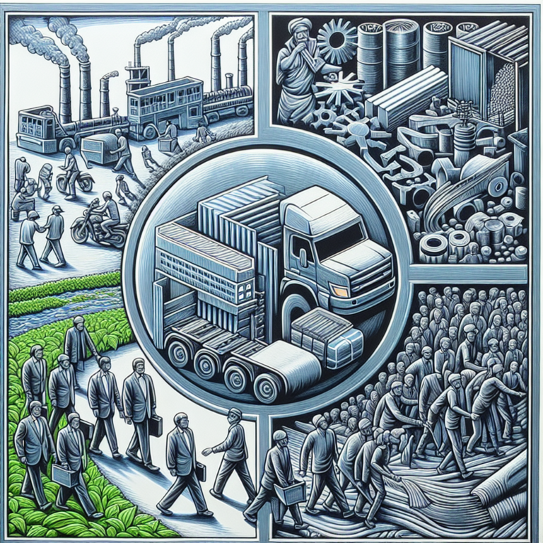 Новая проблема. Соглашение между властью и обществом нарушено. Задача людей — не сердить начальство, производить и тащить “готовые металлические изделия”.