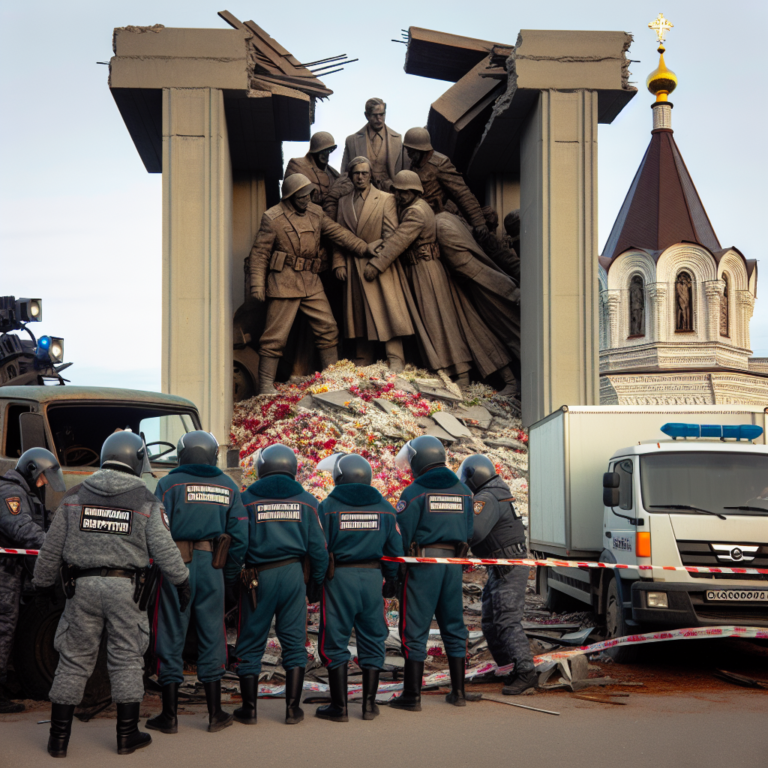 В Томске уже вторые сутки полиция не даёт снимать место сноса памятника жертвам репрессий. Его демонтировали из-за “угрозы обрушения гаража”.