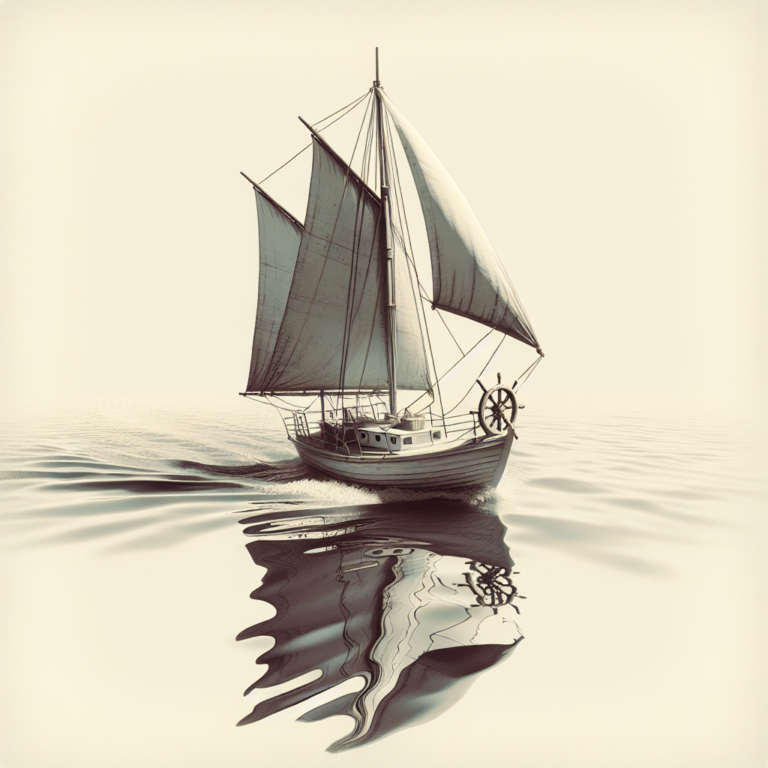 Без ветра. Руль вращается, но паруса не наполняются воздухом. Это не плавание – это дрейф.